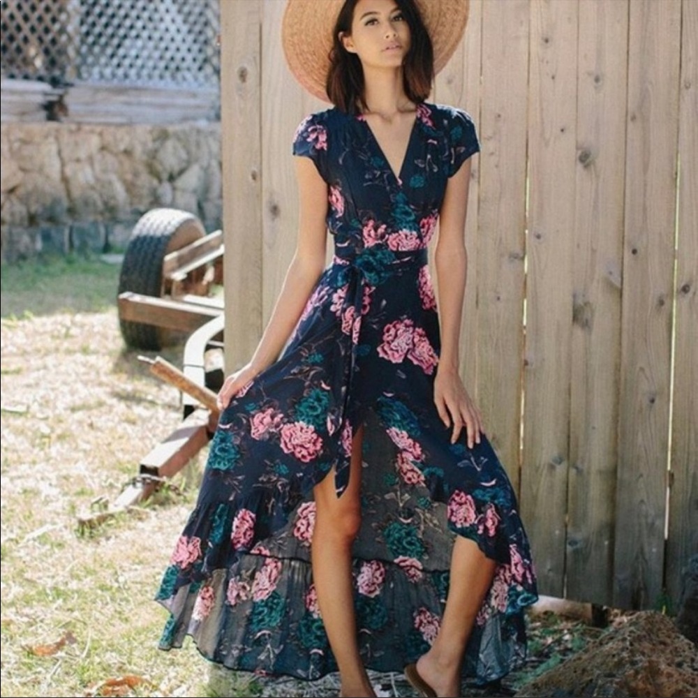 XIX palms xs wrap dress